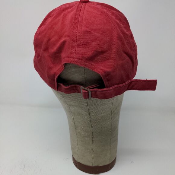 Wells Fargo Mens Slideback Hat Red Adjustable Embroidered Stagecoach Logo - Picture 7 of 12